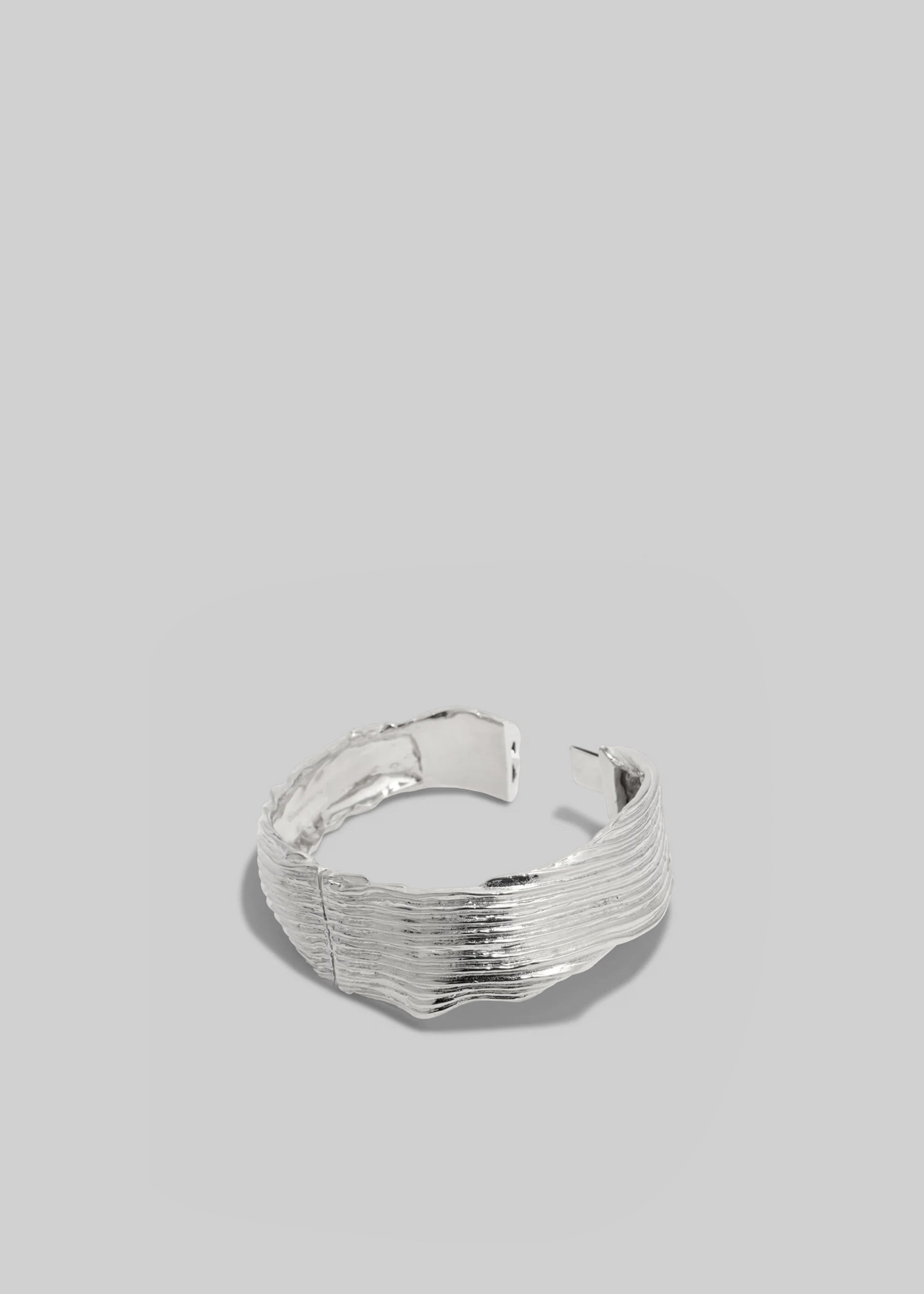 Completedworks Pleated Cuff - Silver